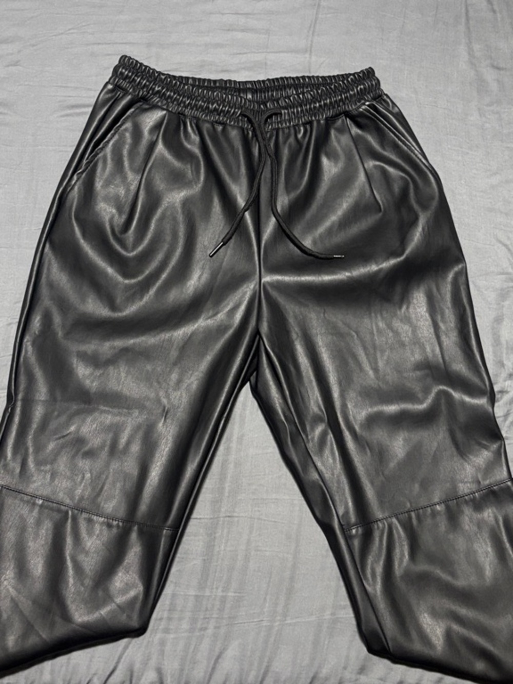 Streetwear Society Faux Leather Joggers